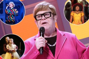 Photos of Elton John, and his musicals Tammy Faye, The Devil Wears Prada and Lestat
